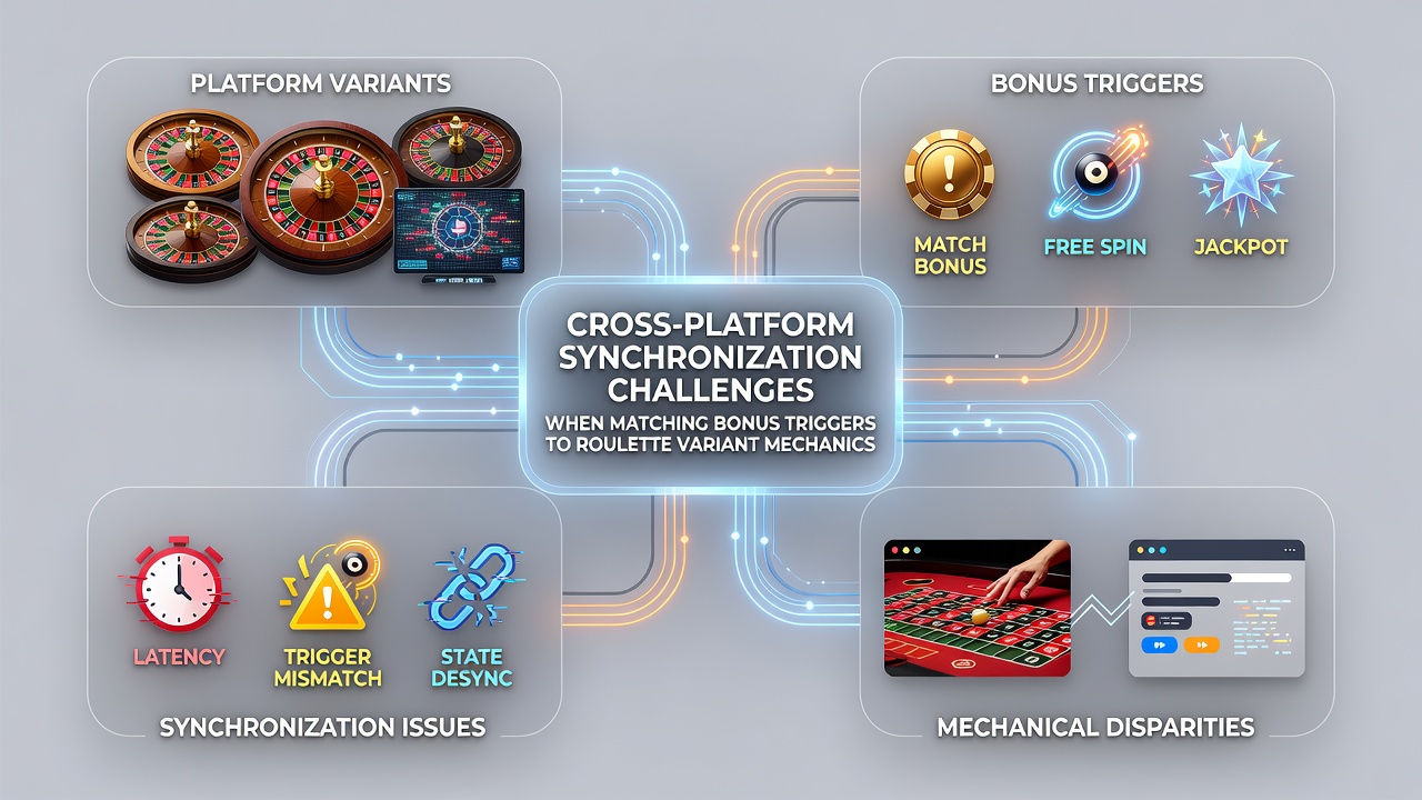 Network latency diagram illustrating cross-device roulette synchronization issues