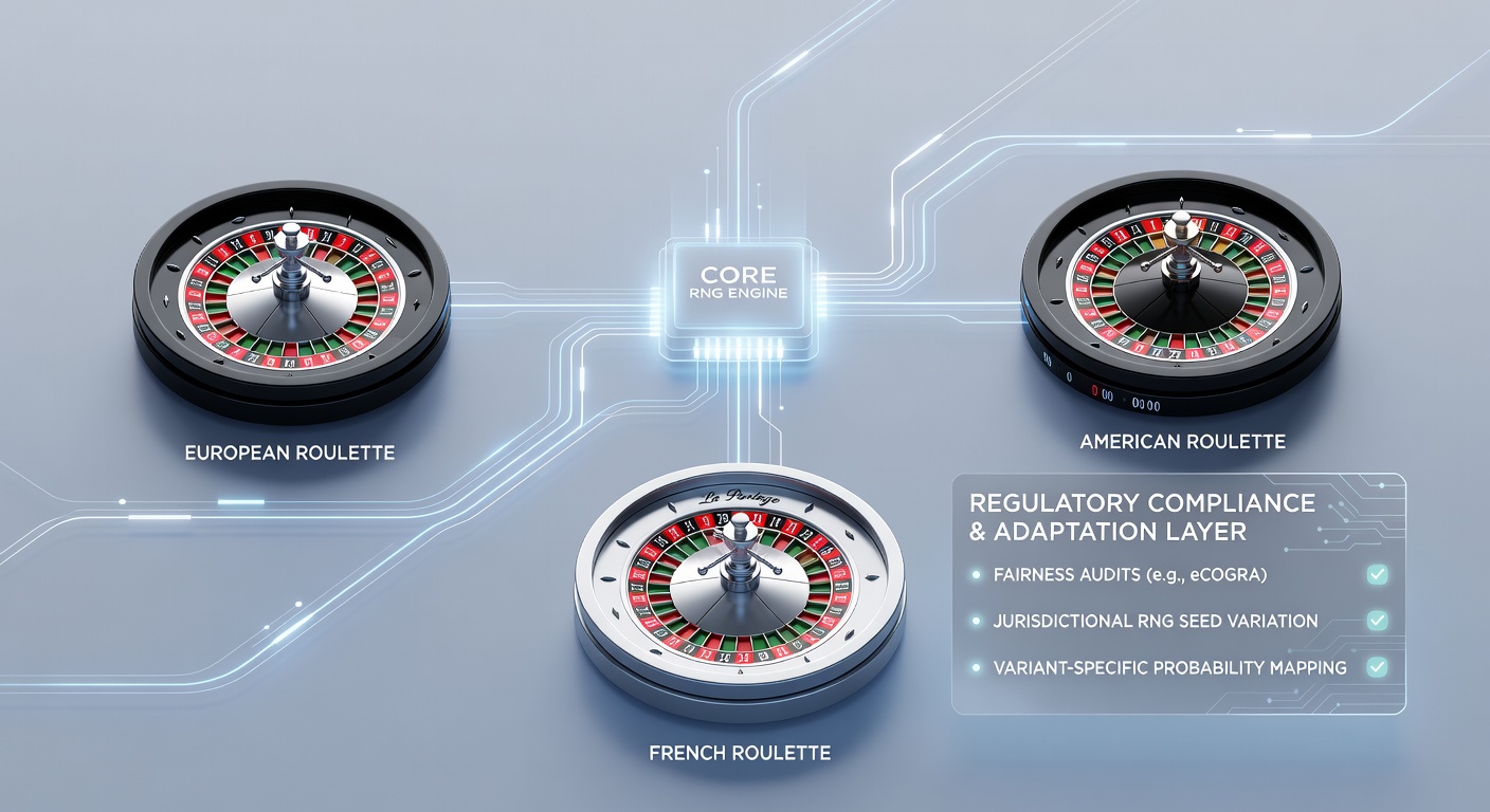 Flowchart illustrating RNG seed rotation and variant switching protocols used by regulated online casinos