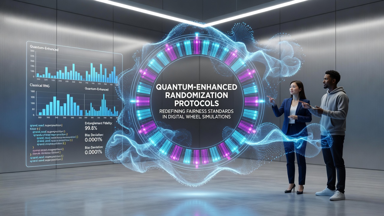 Quantum hardware module integrated with digital wheel simulation servers for real-time fairness verification