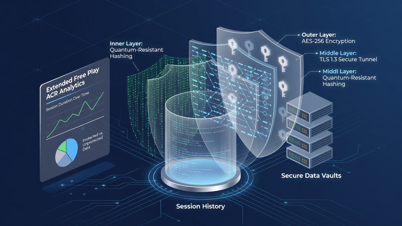 Illustration of secure data flow between roulette servers and player devices using encrypted channels